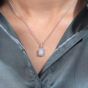 Zarina Radiant Silver Pendant For Women - Shinez By Baxi Jewellers