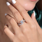 Justine Solitaire Silver Ring For Women - Shinez By Baxi Jewellers