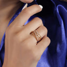 Voemi Silver Ring for Women - Shinez By Baxi Jewellers