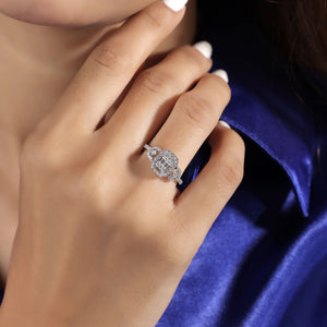 Qadri Silver Ring for Women - Shinez By Baxi Jewellers