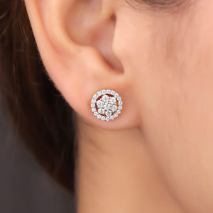 Matila Silver Stud Earrings for Women - Shinez By Baxi Jewellers