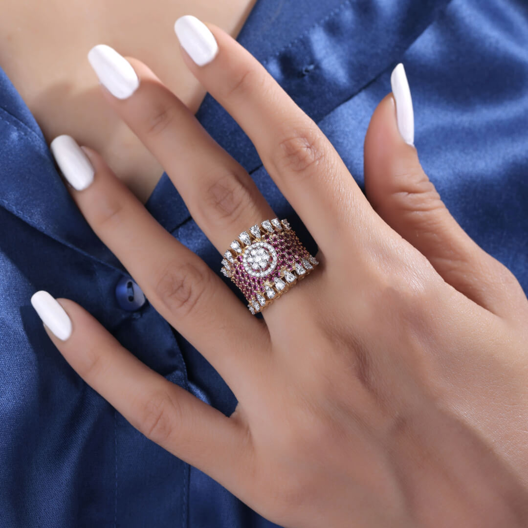 Rachel Silver Fashion Ring For Women - Shinez By Baxi Jewellers