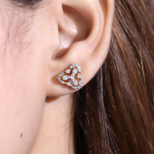 Elora Silver Stud Earrings for Women - Shinez By Baxi Jewellers