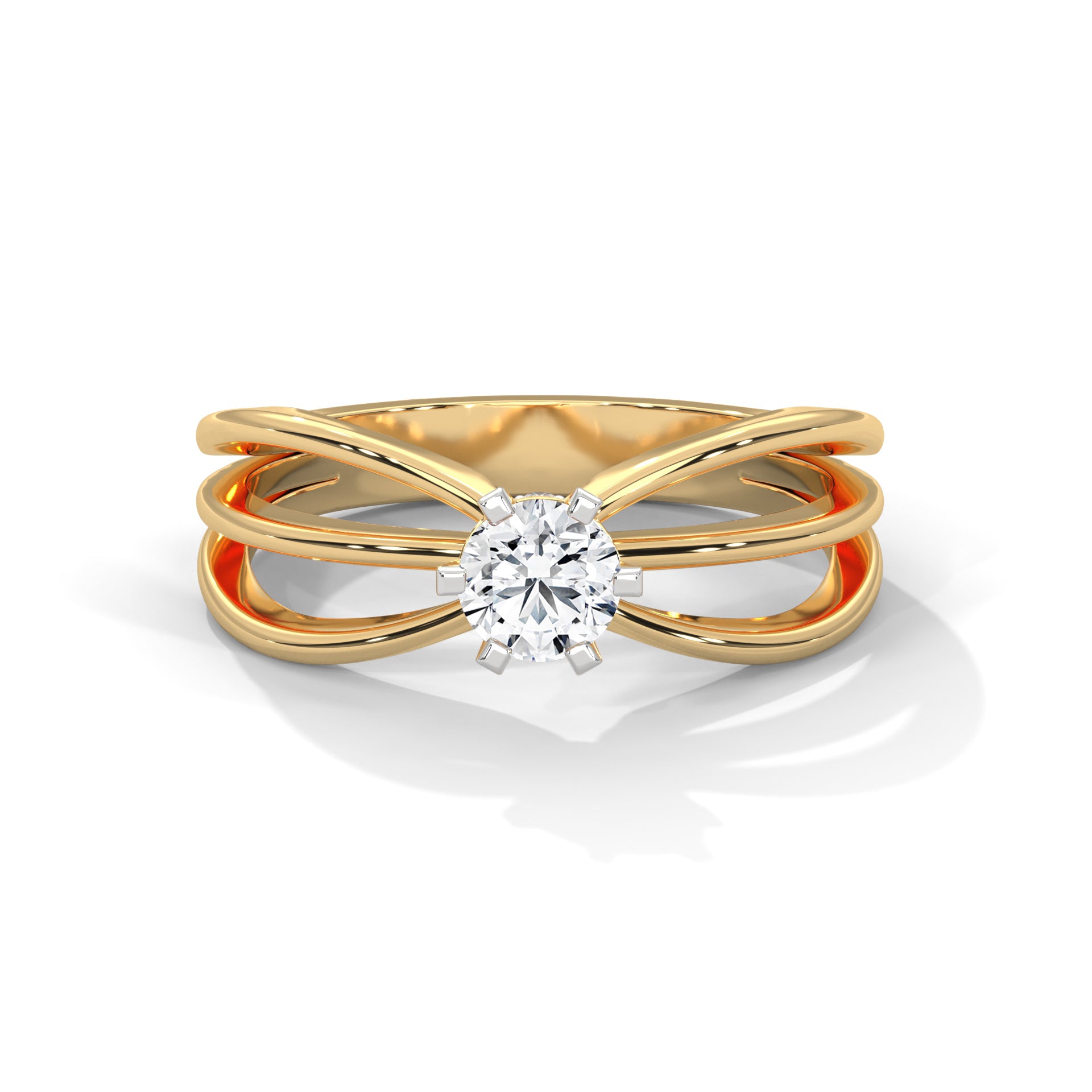 Vrai Silver Solitaire Ring For Women - Shinez By Baxi Jewellers