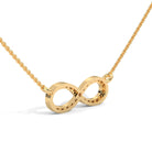 Inaya Infinity Silver Pendant Necklace  | 22KT Gold Vermeil - Shinez By Baxi Jewellers