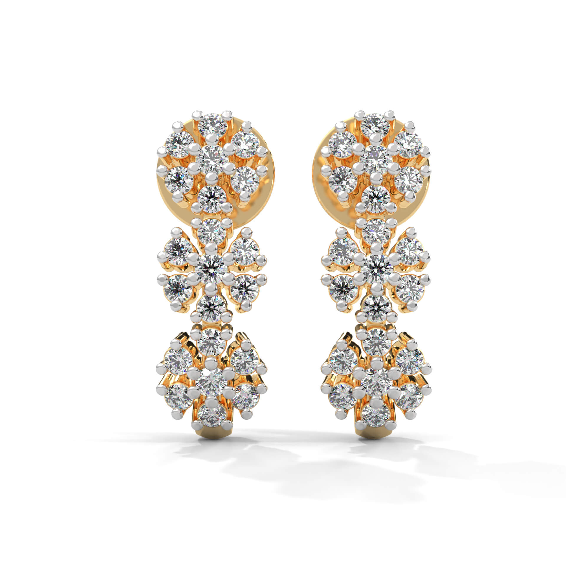 Ayla Silver Earrings for Women | 22KT Gold Vermeil - Shinez By Baxi Jewellers