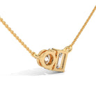 Della Solitaire Silver Pendant Necklace | 22KT Gold Vermeil - Shinez By Baxi Jewellers