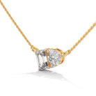 Della Solitaire Silver Pendant Necklace | 22KT Gold Vermeil - Shinez By Baxi Jewellers