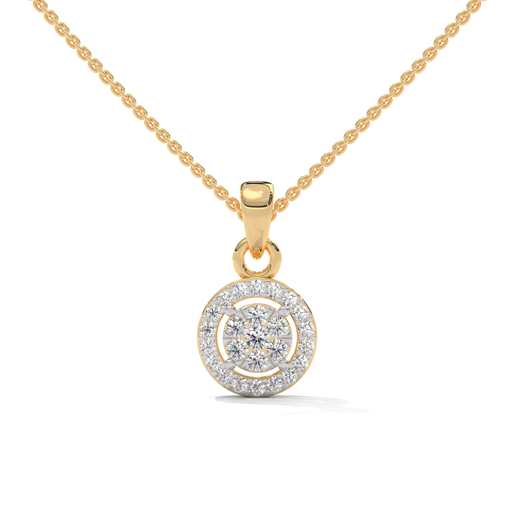 Kira Silver Pendant with Chain | 22KT Gold Vermeil - Shinez By Baxi Jewellers