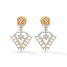 Arlette Silver Dangle Earrings | 22KT Gold Vermeil - Shinez By Baxi Jewellers