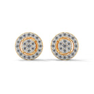 Dana Silver Stud Earrings | 22KT Gold Vermeil - Shinez By Baxi Jewellers