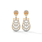 Zilar Silver Dangle Earrings | 22KT Gold Vermeil - Shinez By Baxi Jewellers