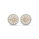 Jasmin Silver Stud Earrings | 22KT Gold Vermeil - Shinez By Baxi Jewellers