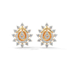 Qyaara Silver Stud Earrings | 22KT Gold Vermeil - Shinez By Baxi Jewellers