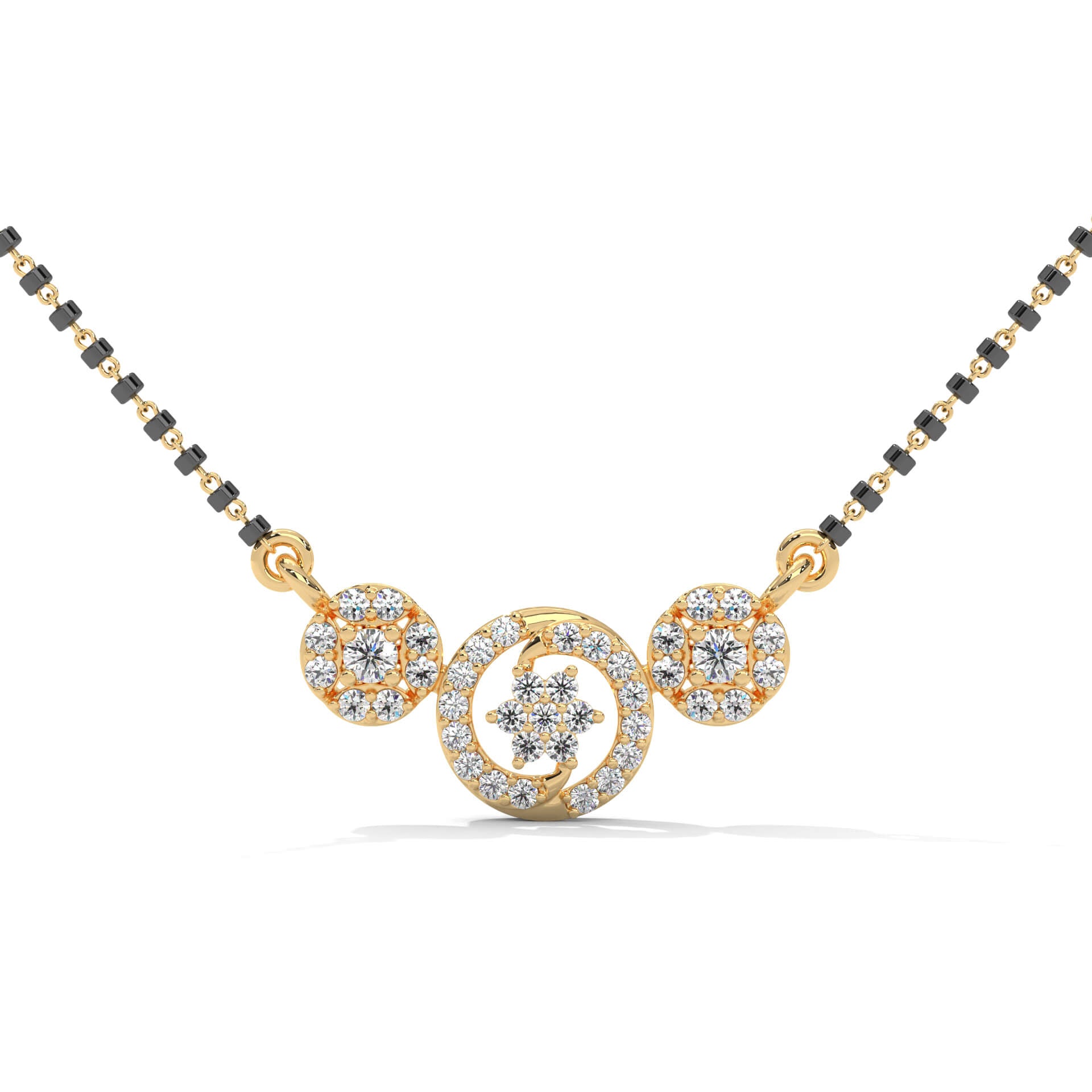 Giana Silver Mangalsutra | 22KT Gold Vermeil - Shinez By Baxi Jewellers