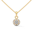 Aliza Silver Pendant with chain | 22KT Gold Vermeil - Shinez By Baxi Jewellers