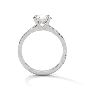 Meeli 2 Carat Solitaire Silver Ring - Shinez By Baxi Jewellers