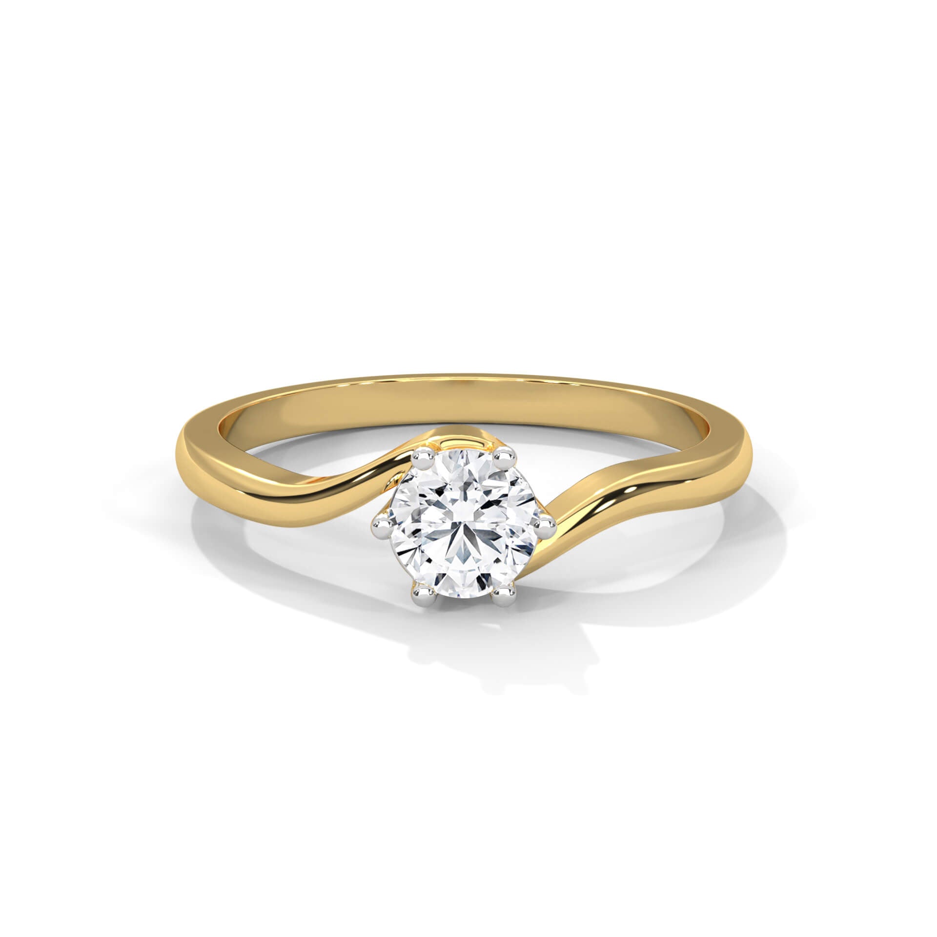 Sara Silver Solitaire Ring For Women - Shinez By Baxi Jewellers