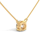 Ines 1 Carat Solitaire Silver Pendant Necklace | 22KT Gold Vermeil - Shinez By Baxi Jewellers