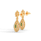 Lila Silver Dangle Earrings | 22KT Gold Vermeil - Shinez By Baxi Jewellers