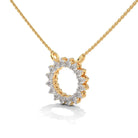 Ayma Silver Pendant with chain | 22KT Gold Vermeil - Shinez By Baxi Jewellers