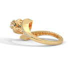 Reya 0.30 carat Solitaire Silver Ring | 22KT Gold Vermeil - Shinez By Baxi Jewellers