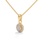 Aliza Silver Pendant with chain | 22KT Gold Vermeil - Shinez By Baxi Jewellers