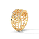 Yami Designer Silver Band | 22KT Gold Vermeil - Shinez By Baxi Jewellers