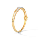 Bartha Moissanite Silver Oval Bracelet | 22KT Gold Vermeil - Shinez By Baxi Jewellers