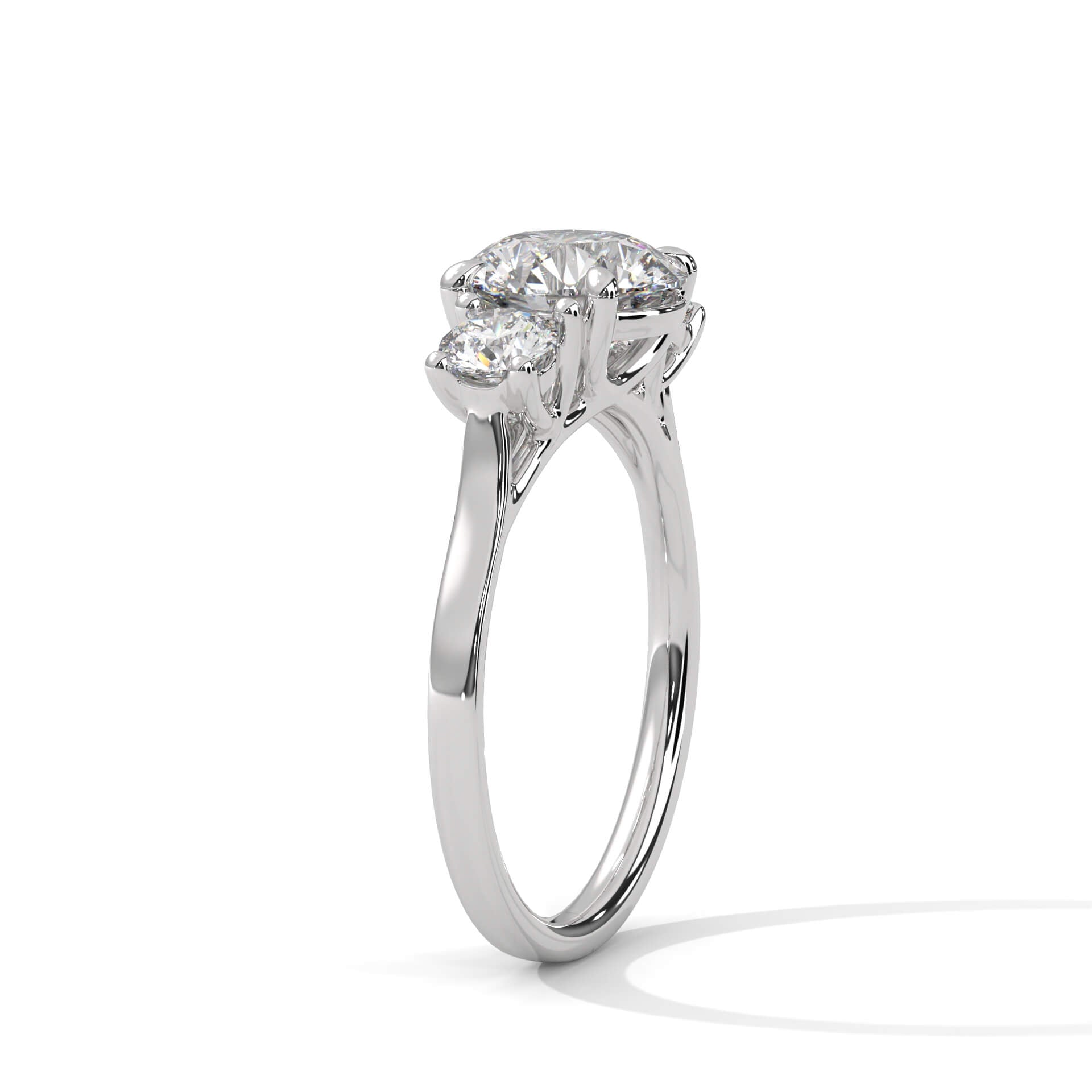 Lohan 2 Carat Solitaire Silver Ring White Gold - Shinez By Baxi Jewellers