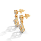 Avnita Silver Dangle Earrings | 22KT Gold Vermeil - Shinez By Baxi Jewellers