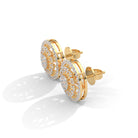 Jasmin Silver Stud Earrings | 22KT Gold Vermeil - Shinez By Baxi Jewellers