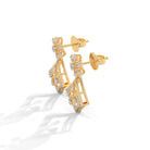 Akamai Silver Dangle Earrings | 22KT Gold Vermeil - Shinez By Baxi Jewellers