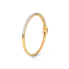 Aanya Moissanites Silver Oval Bracelet | 22KT Gold Vermeil - Shinez By Baxi Jewellers