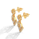 Arlette Silver Dangle Earrings | 22KT Gold Vermeil - Shinez By Baxi Jewellers