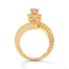 Reya 0.30 carat Solitaire Silver Ring | 22KT Gold Vermeil - Shinez By Baxi Jewellers