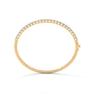 Aanya Moissanites Silver Oval Bracelet | 22KT Gold Vermeil - Shinez By Baxi Jewellers