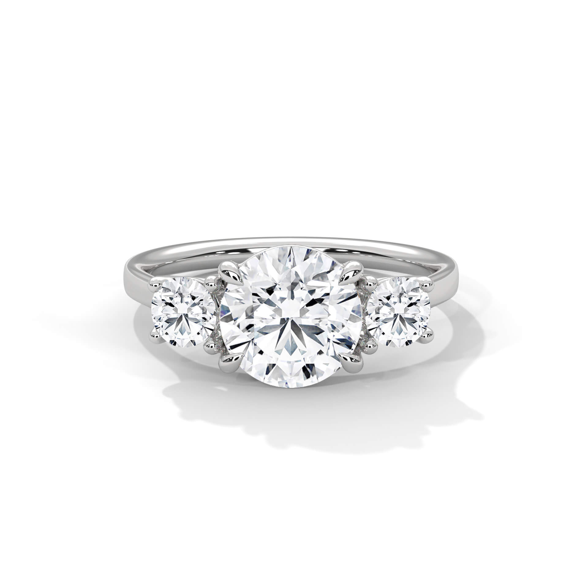 Lohan 2 Carat Solitaire Silver Ring White Gold - Shinez By Baxi Jewellers