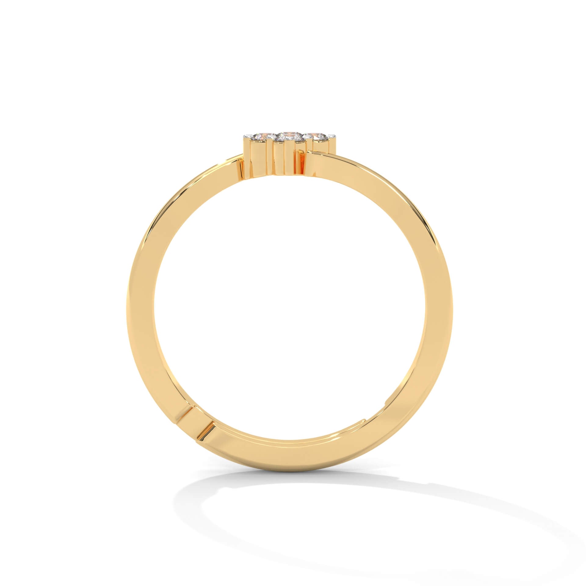 Bruz Silver Adjustable Ring | 22KT Gold Vermeil - Shinez By Baxi Jewellers