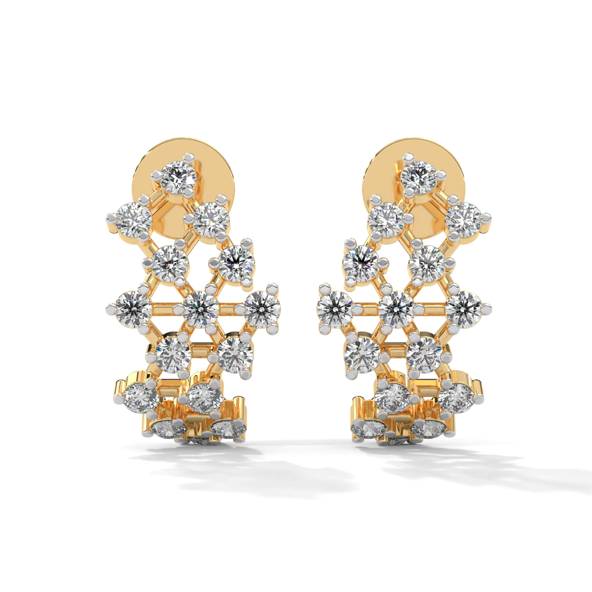 Myreen Silver Earrings for Women | 22KT Gold Vermeil - Shinez By Baxi Jewellers