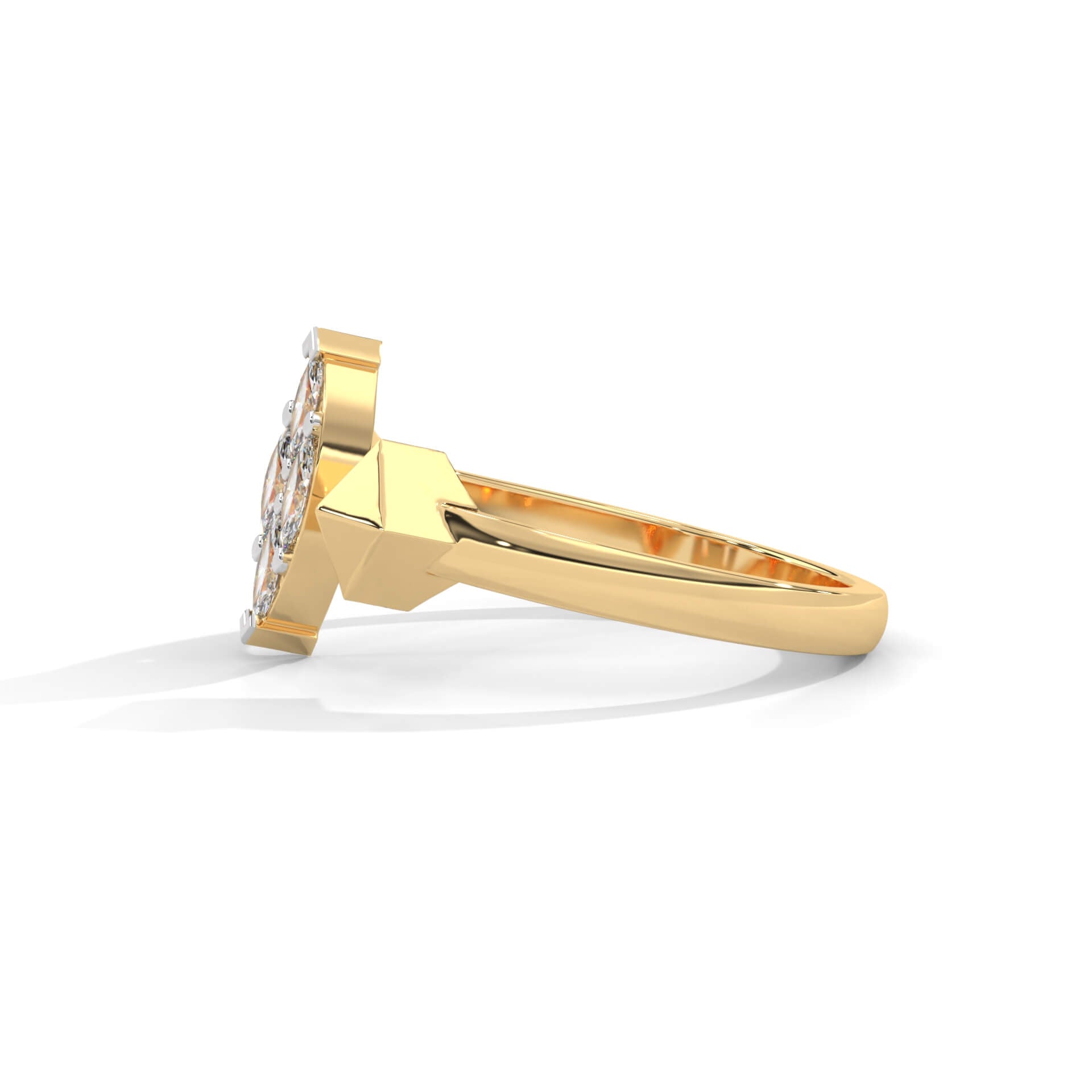 Lia Silver Adjustable Ring | 22KT Gold Vermeil - Shinez By Baxi Jewellers