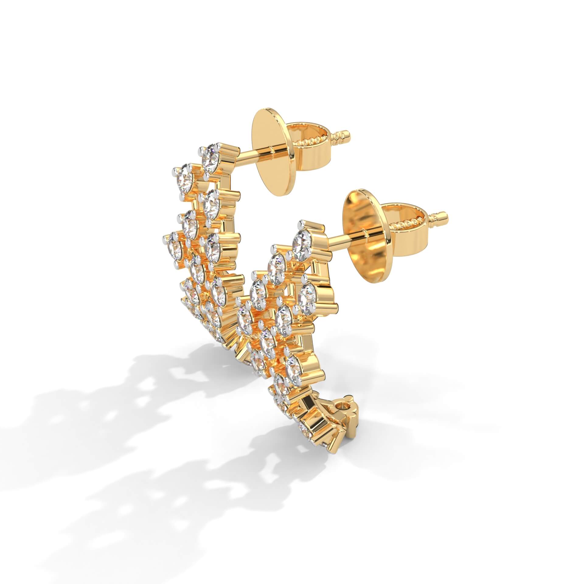 Myreen Silver Earrings for Women | 22KT Gold Vermeil - Shinez By Baxi Jewellers