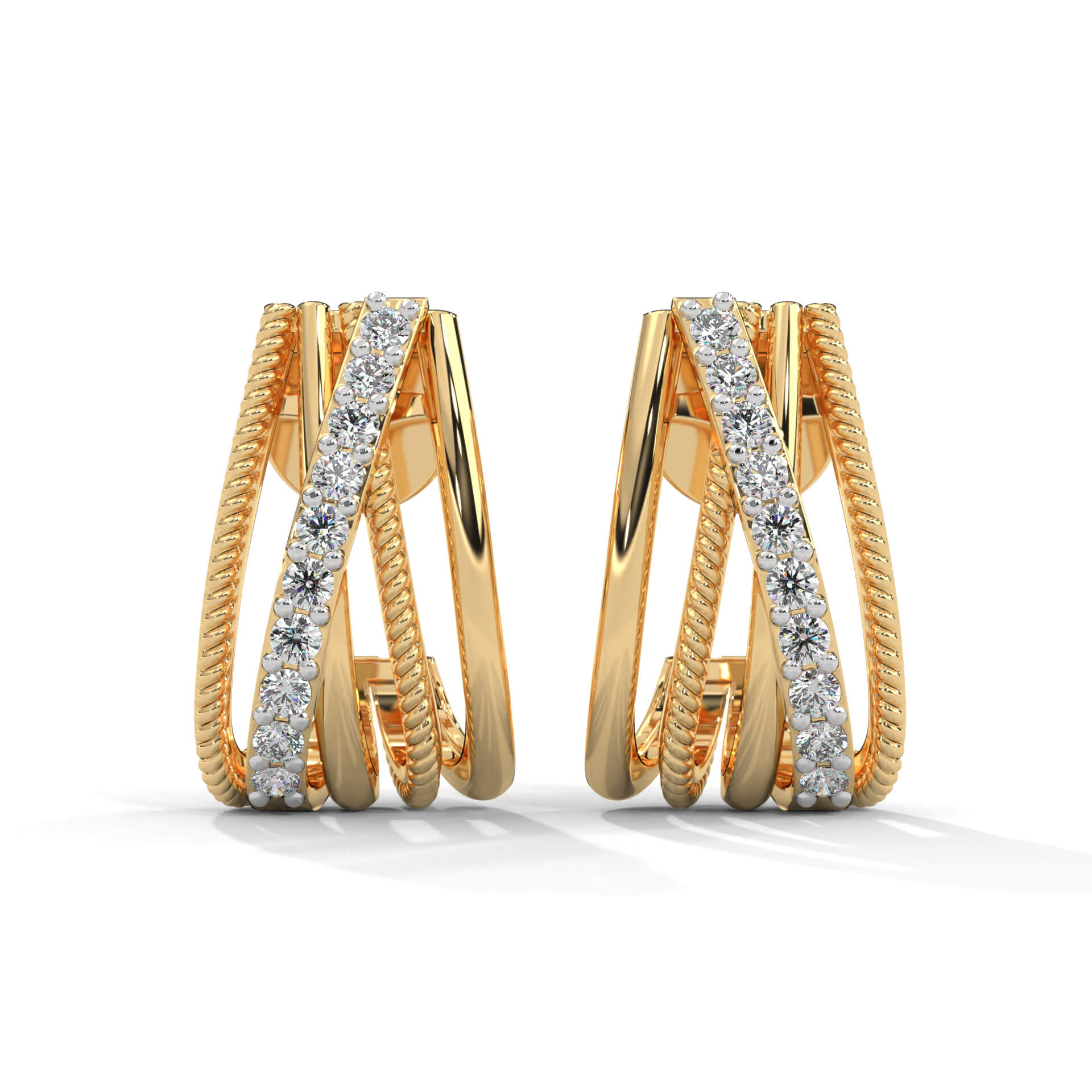 Esidore Silver Earrings for Women | 22KT Gold Vermeil - Shinez By Baxi Jewellers