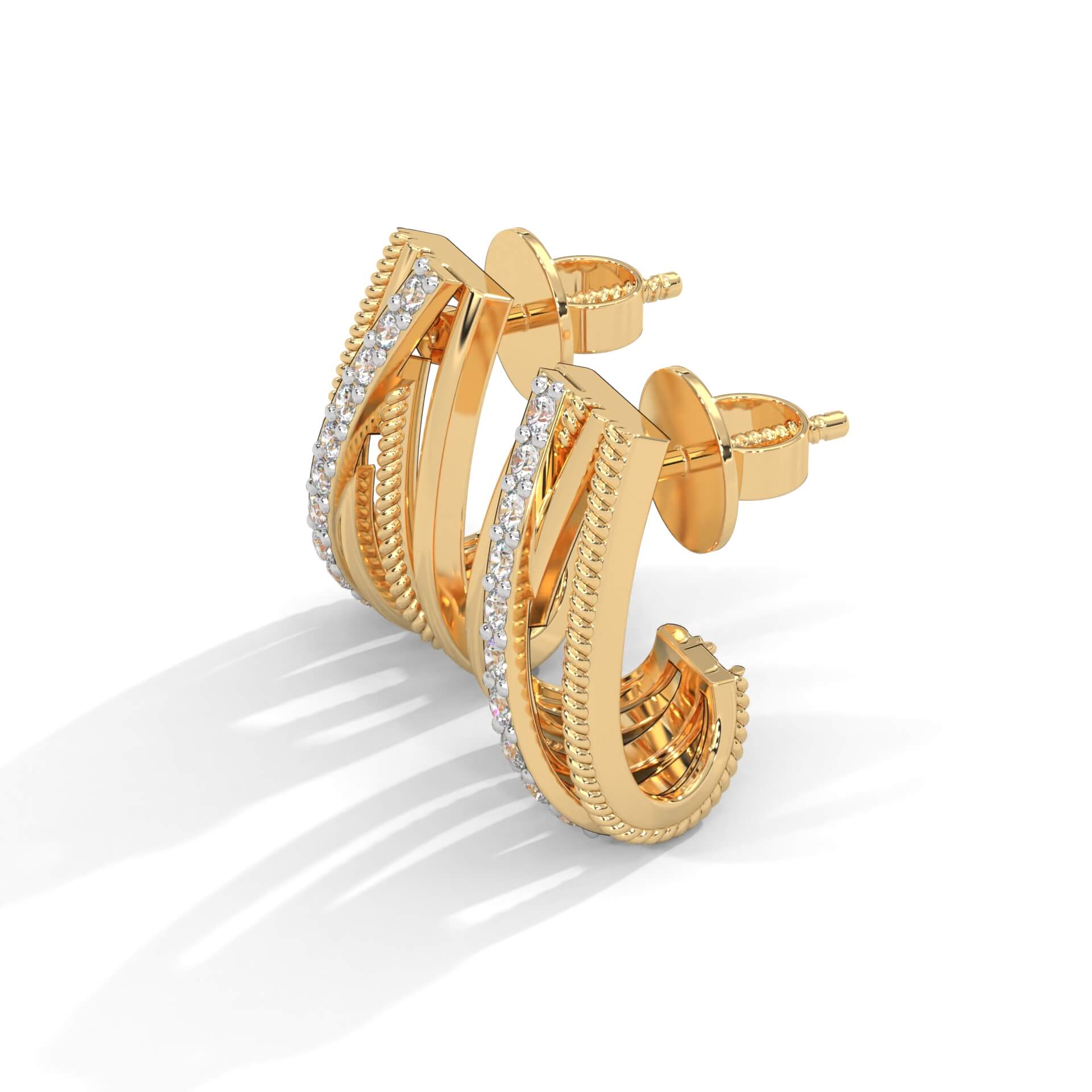 Esidore Silver Earrings for Women | 22KT Gold Vermeil - Shinez By Baxi Jewellers