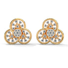 Kelina Silver Earrings for Women | 22KT Gold Vermeil - Shinez By Baxi Jewellers