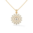 Amanda Designer Silver Pendant for Women with Chain - Shinez By Baxi Jewellers