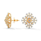 Sandra Fancy Silver Stud Earrings for Women - Shinez By Baxi Jewellers