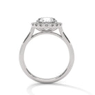 Agnes 2 Carat Solitaire Silver Ring White Gold - Shinez By Baxi Jewellers