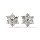 Iqra Silver Stud Earrings for Women - Shinez By Baxi Jewellers