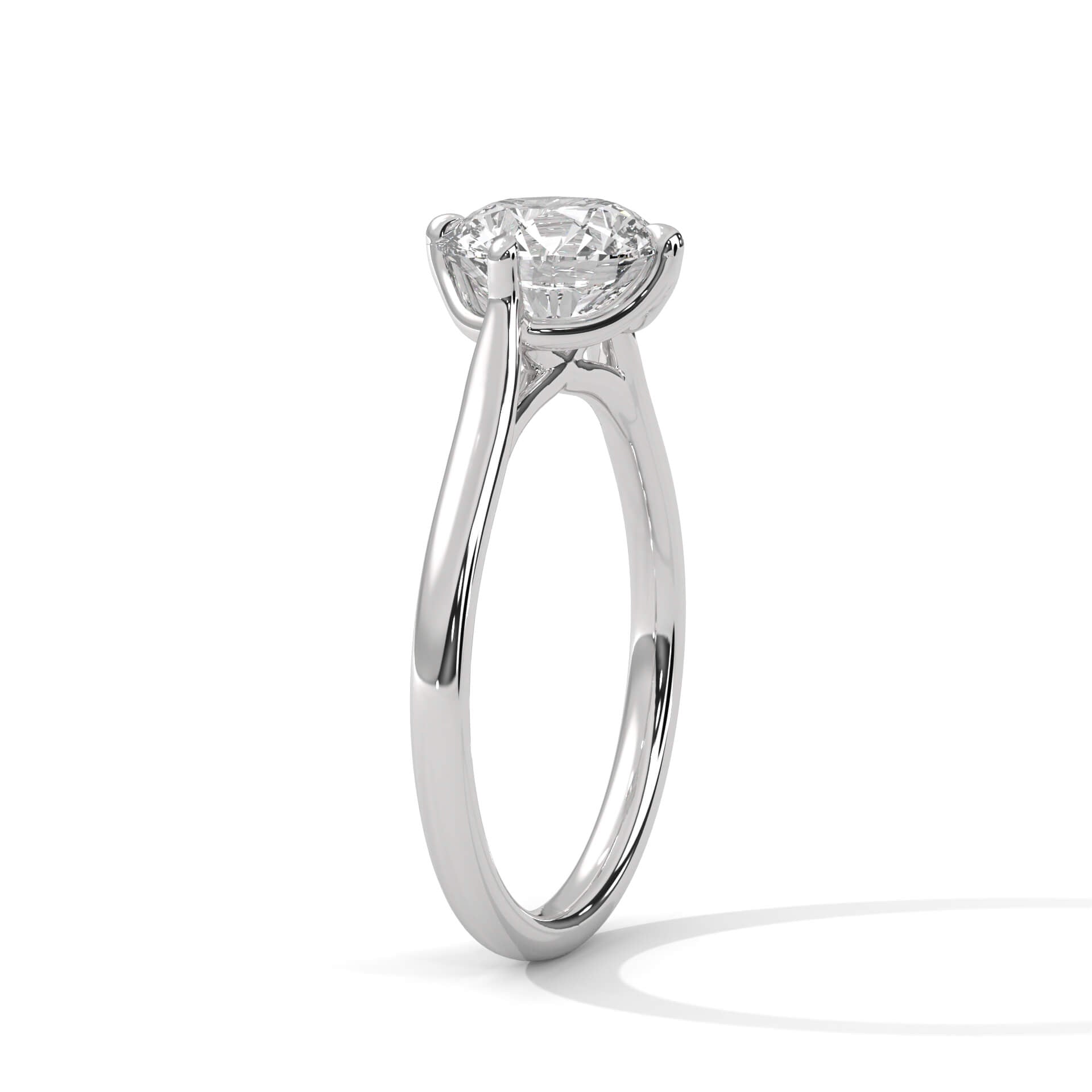 Kai 2 Carat Solitaire Silver Ring - Shinez By Baxi Jewellers